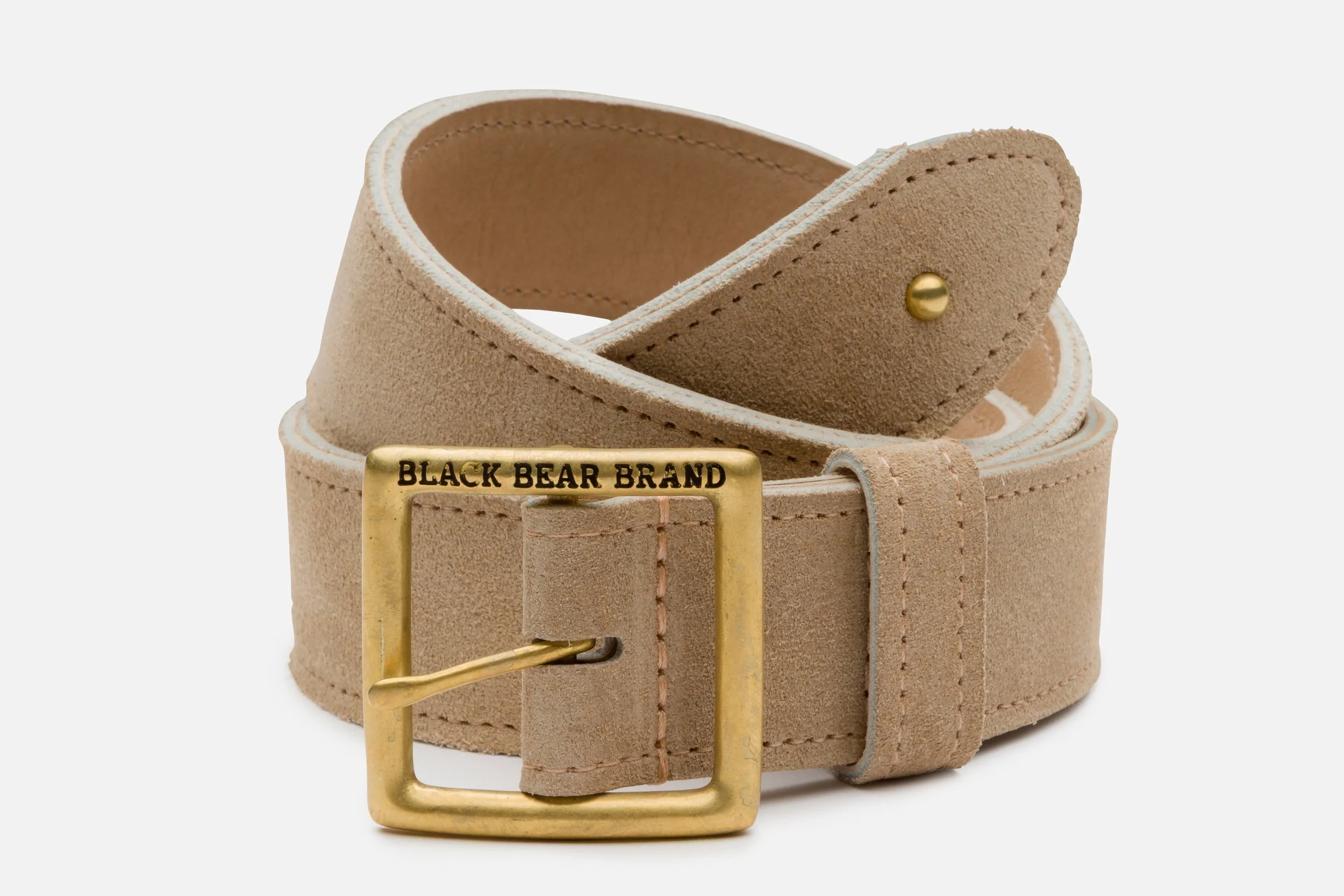 Rough-Out Vintage IVORY & Brass - Black Bear Brand Horween
